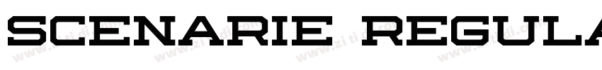 Scenarie Regular字体转换